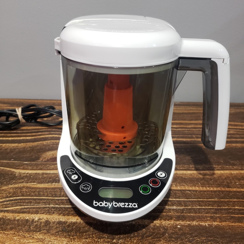 Baby Brezza Food Maker One Step Glass White Black Good Tested Steamer Blender